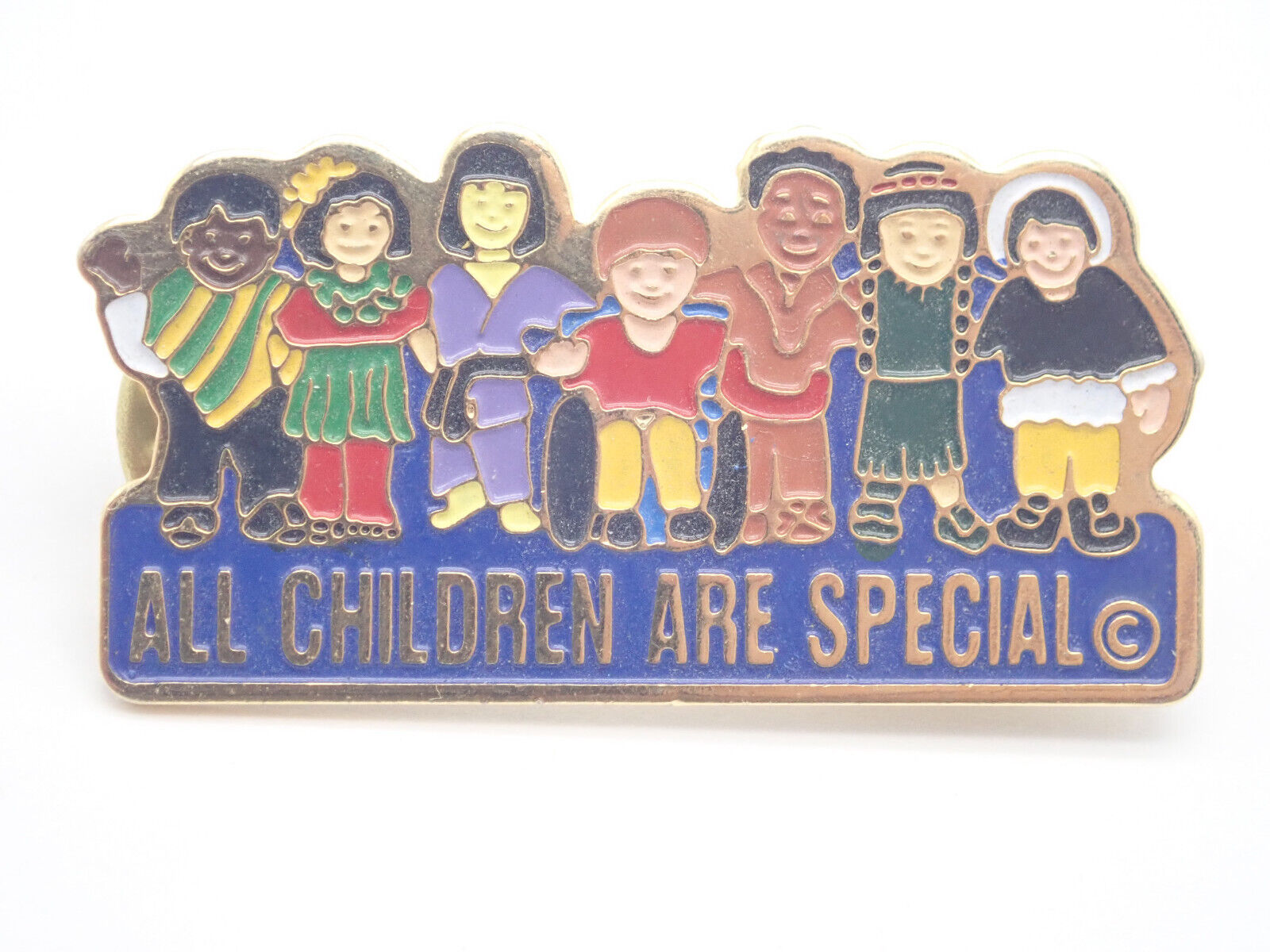 All Children Are Special Vintage Lapel Pin