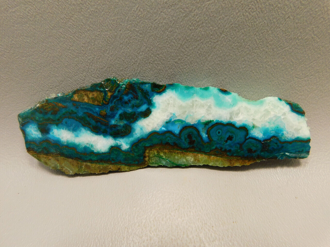 Chrysocolla Malachite Polished Rock Stone Slab #O13