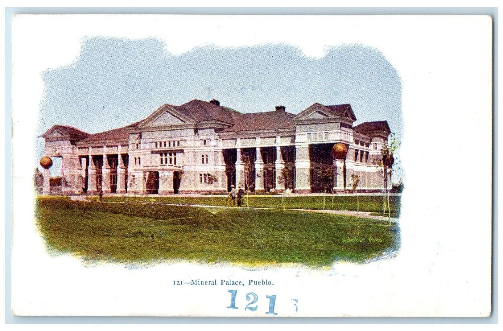 c1905 Exterior View Mineral Palace Building Pueblo Colorado CO Vintage Postcard