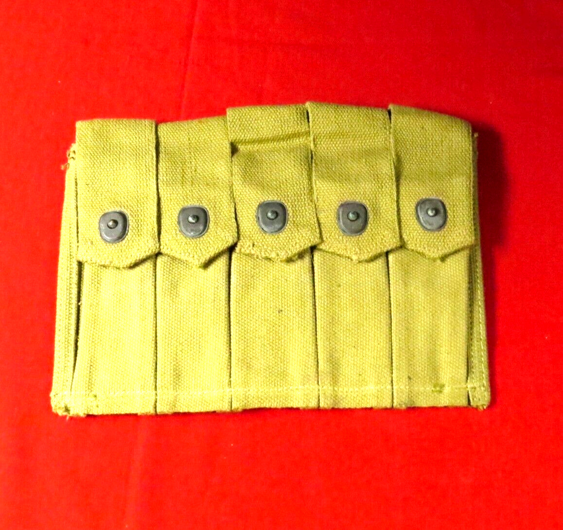 NOS USGI WWII 5-cell Thompson Magazine Pouch -  General Shoe Corp 1943