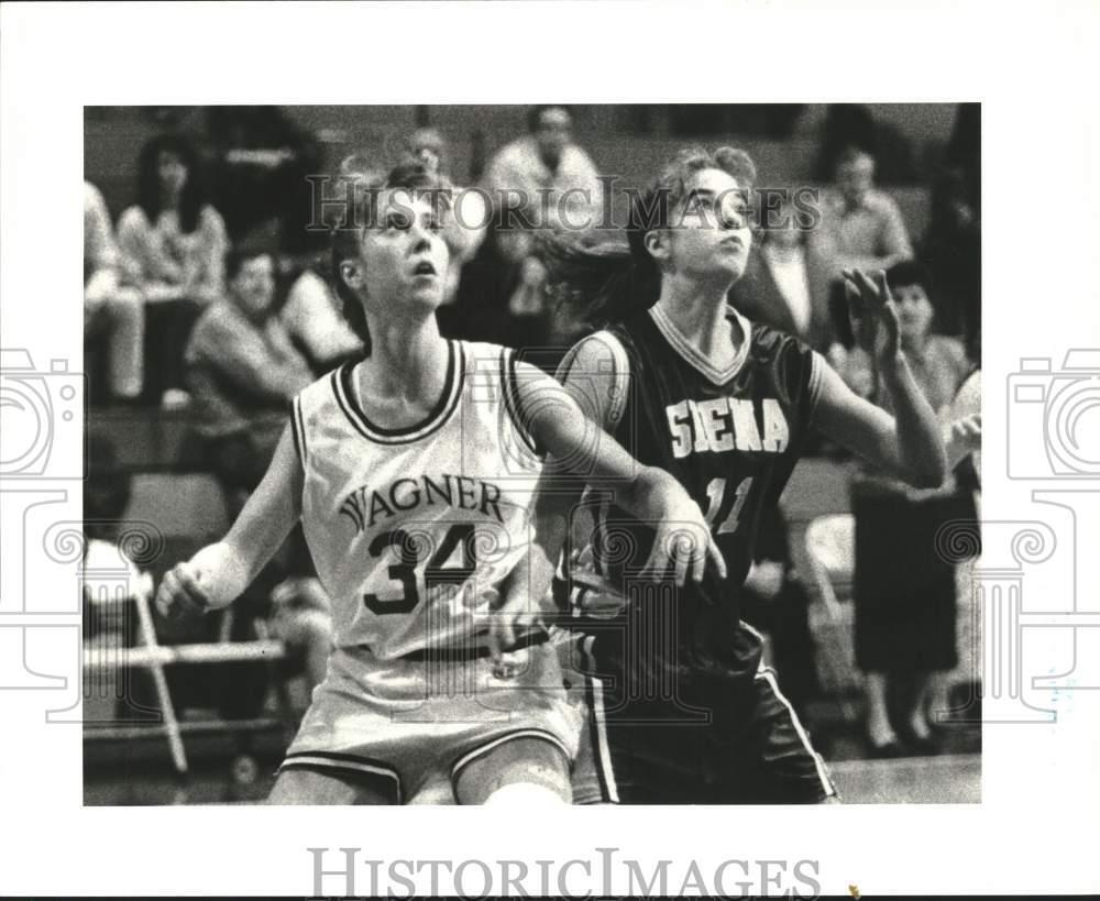 1989 Press Photo Wagner Womens Basketball team game - sia24215