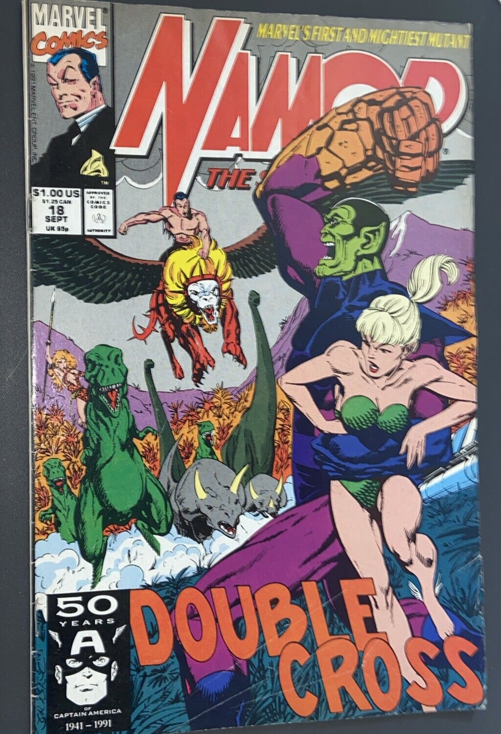 Namor the Sub-Mariner #18 (1991) VF Marvel Comics Super Skrull