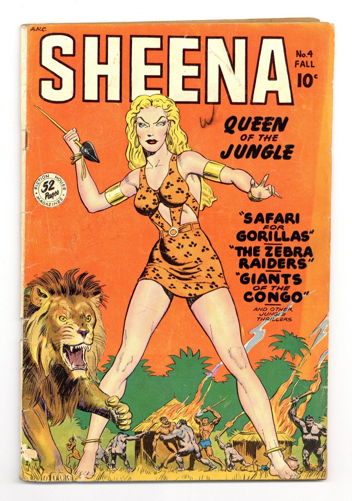 Sheena Queen of the Jungle #4 GD/VG 3.0 1948