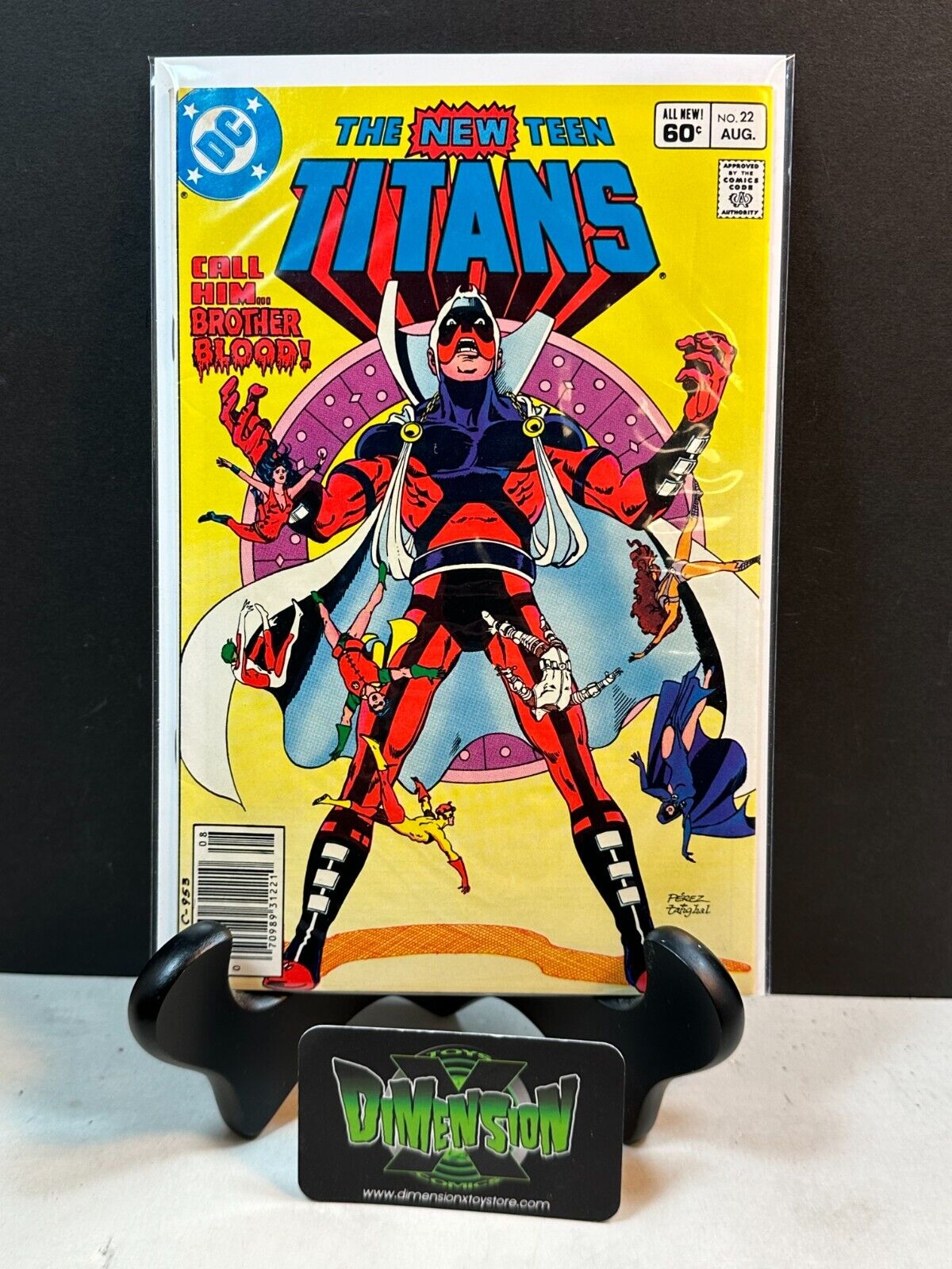 THE NEW TEEN TITANS #22 COMIC 1982 MARVEL BROTHER BLOOD 1ST CAMEO OF BACKFIRE