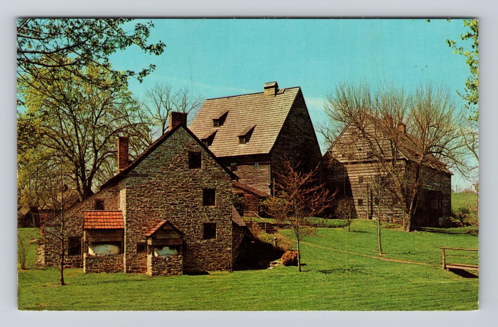 Ephrata PA-Pennsylvania, Historic Pennsylvania Ephrata Cloister Vintage Postcard