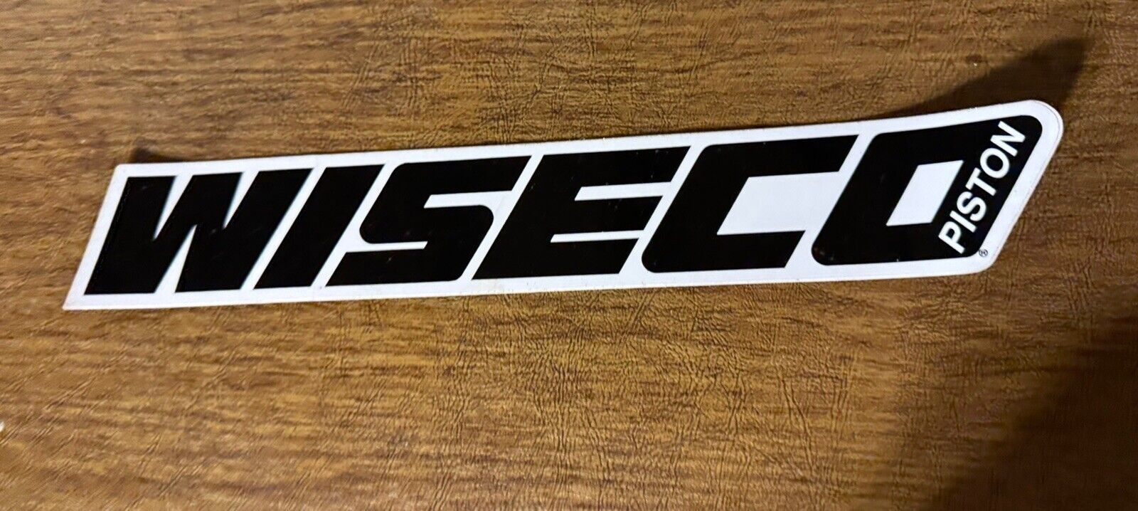 12” x 2” Wiseco Piston Products Black and White Sticker. Nice Looking Sticker.
