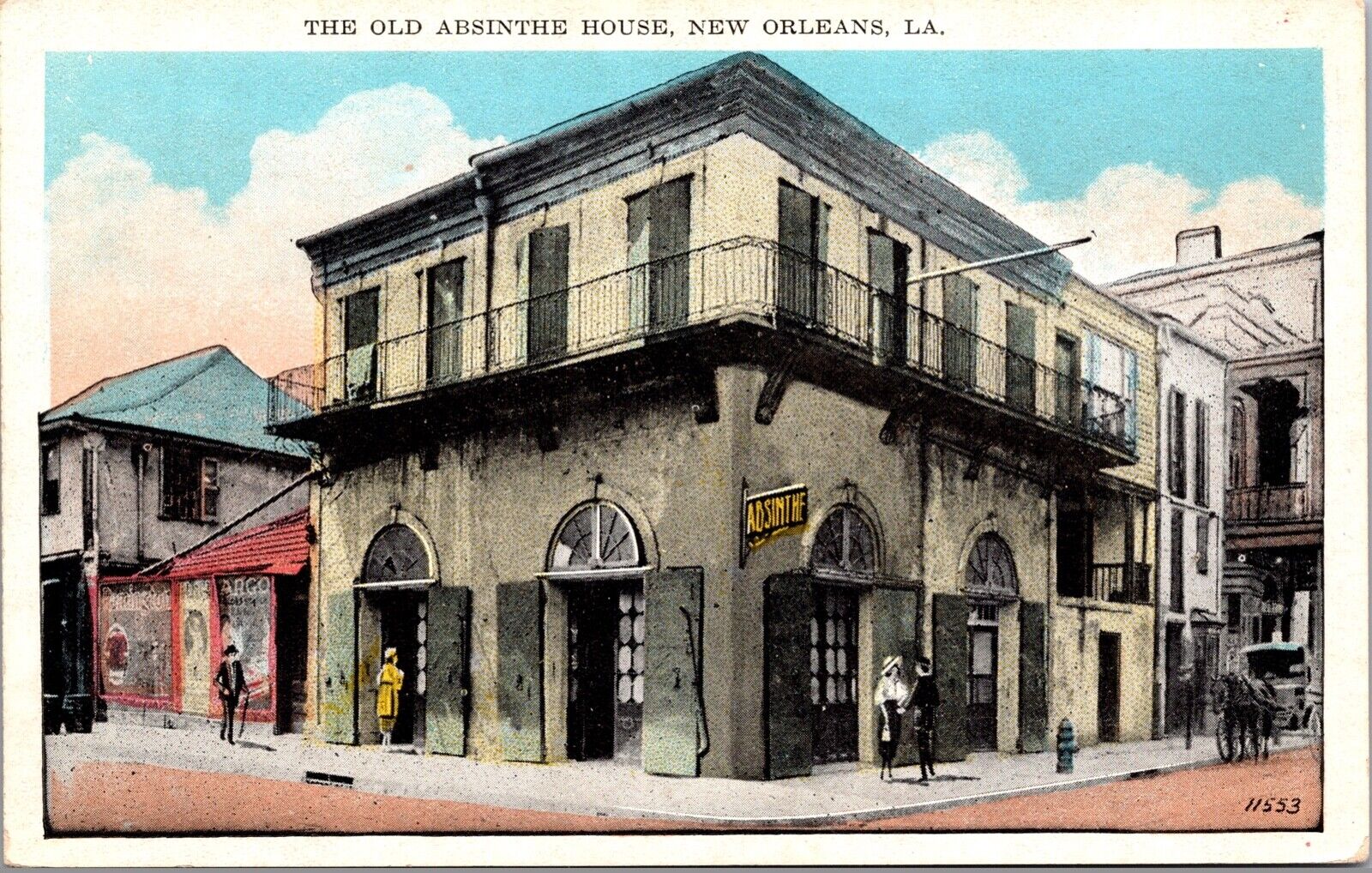 Postcard The Old Absinthe House in New Orleans, Louisiana~2227