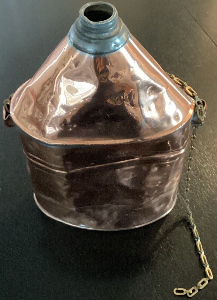 Vintage Antique MINERS COPPER CANTEEN Polished