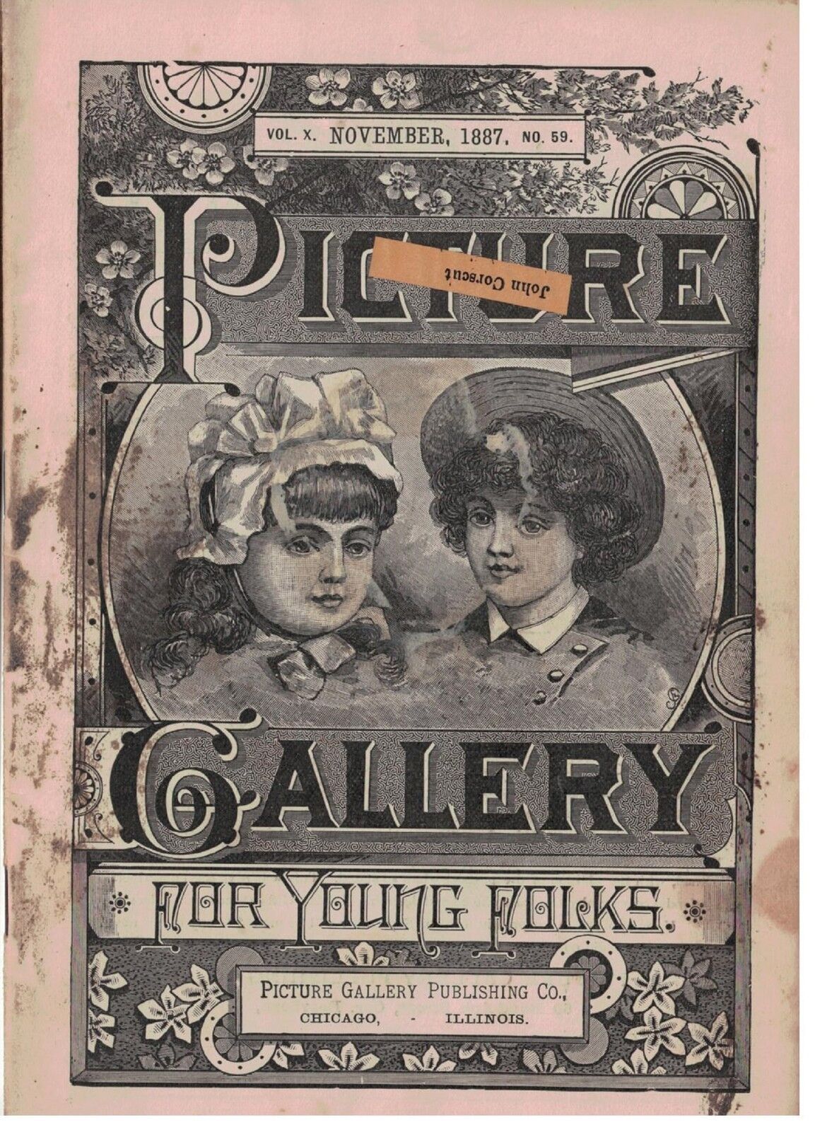 Nov 1887 issue of Picture Gallery Magazine for Young Folks