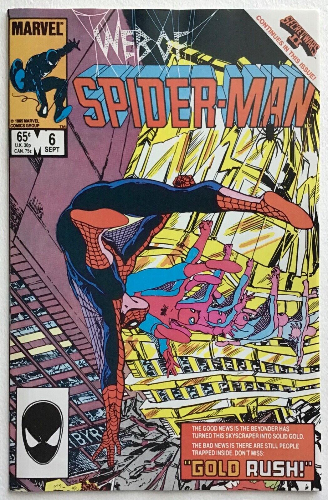 Web of Spider-Man 6 VF+ Gold Rush Will Combine Shipping