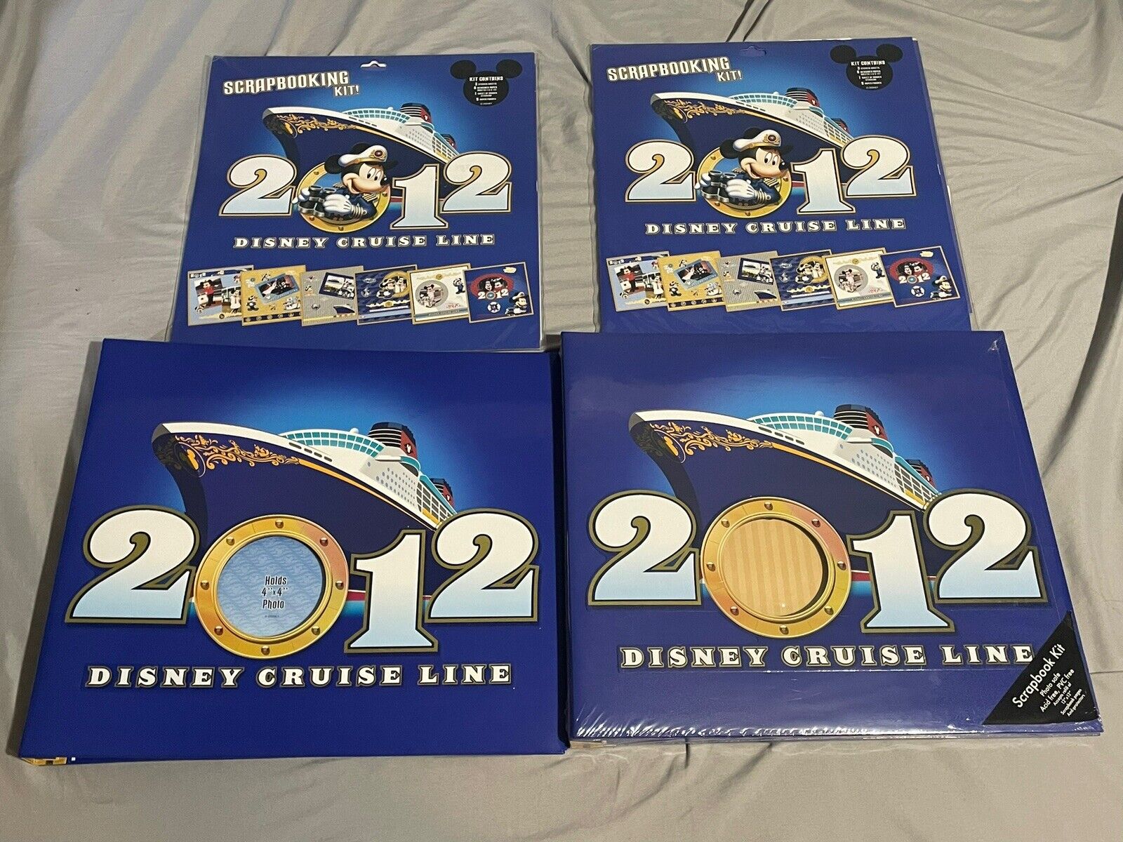 Disney Sealed 2012 Cruise Line Scrapbooking Kit Sets