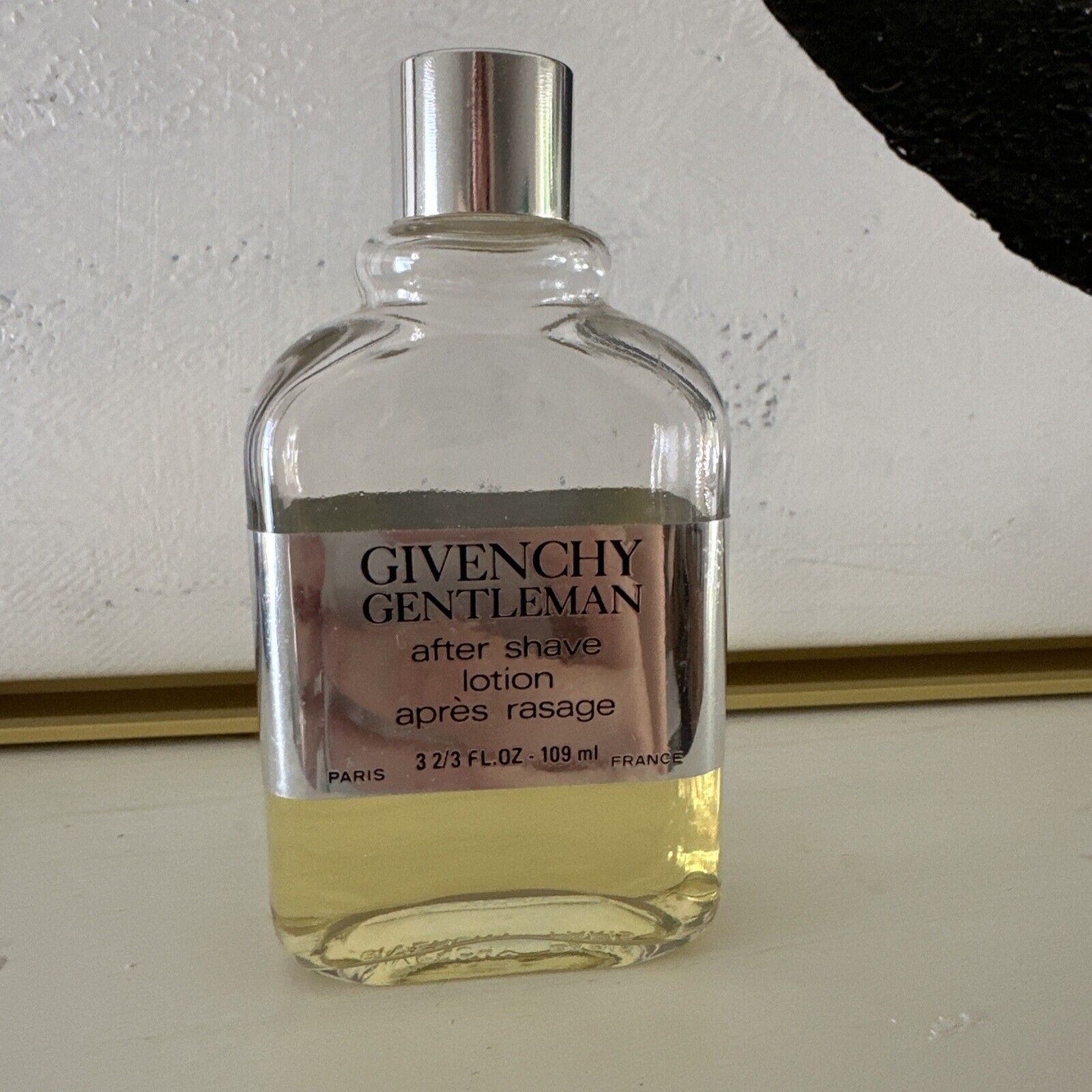 Vintage Original GIVENCHY GENTLEMAN Aftershave Splash 109ml Approx. 40% Full