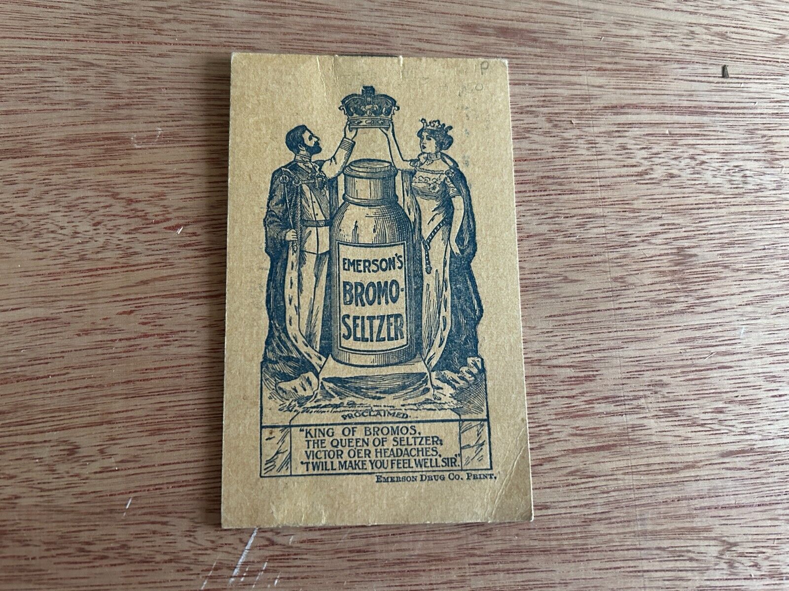 1911/1912 Calendar Emerson\'s Bromo Seltzer Advertising Notepad Useful Info Vtg