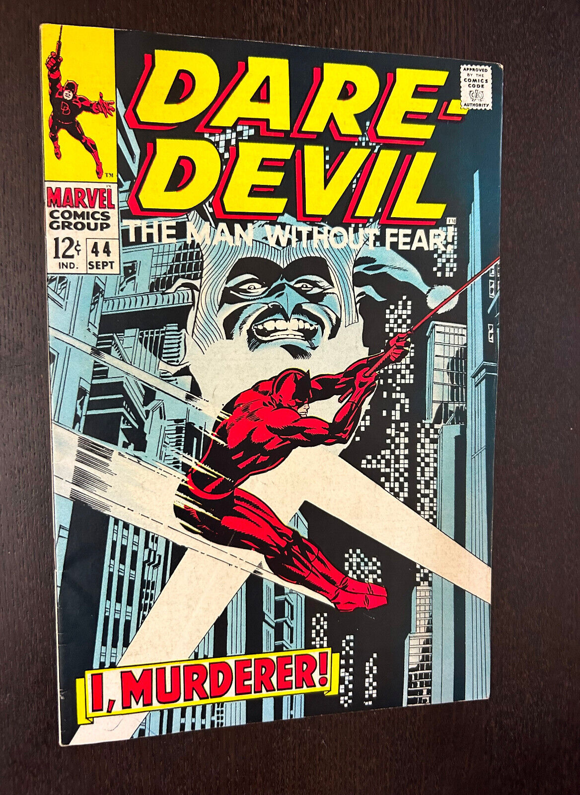 DAREDEVIL #44 (Marvel Comics 1968) -- Silver Age Superheroes -- FN/VF