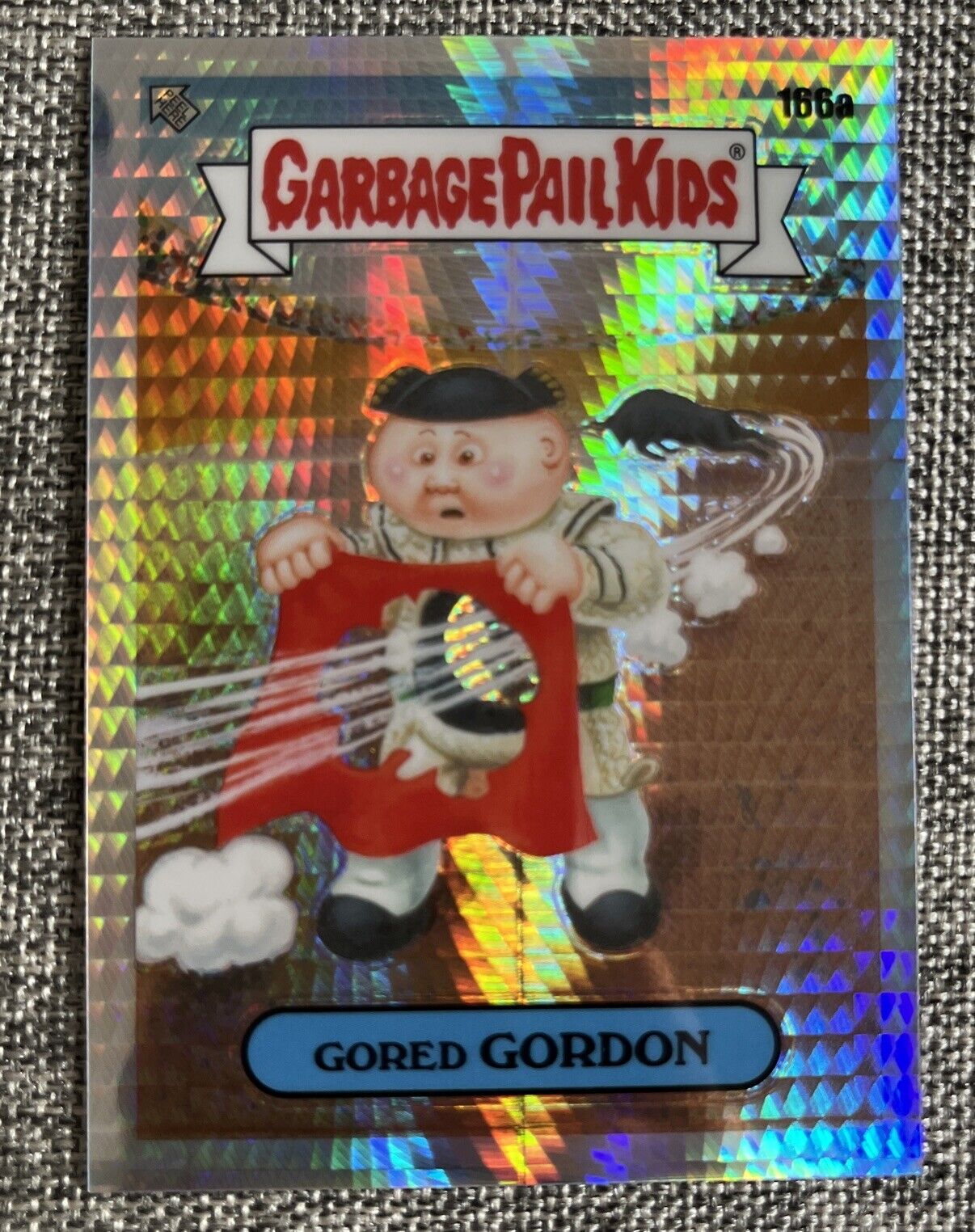 2021 Garbage Pail Kids GPK Chrome OS 4 Prism Refractor Gored Gordon 166a /199