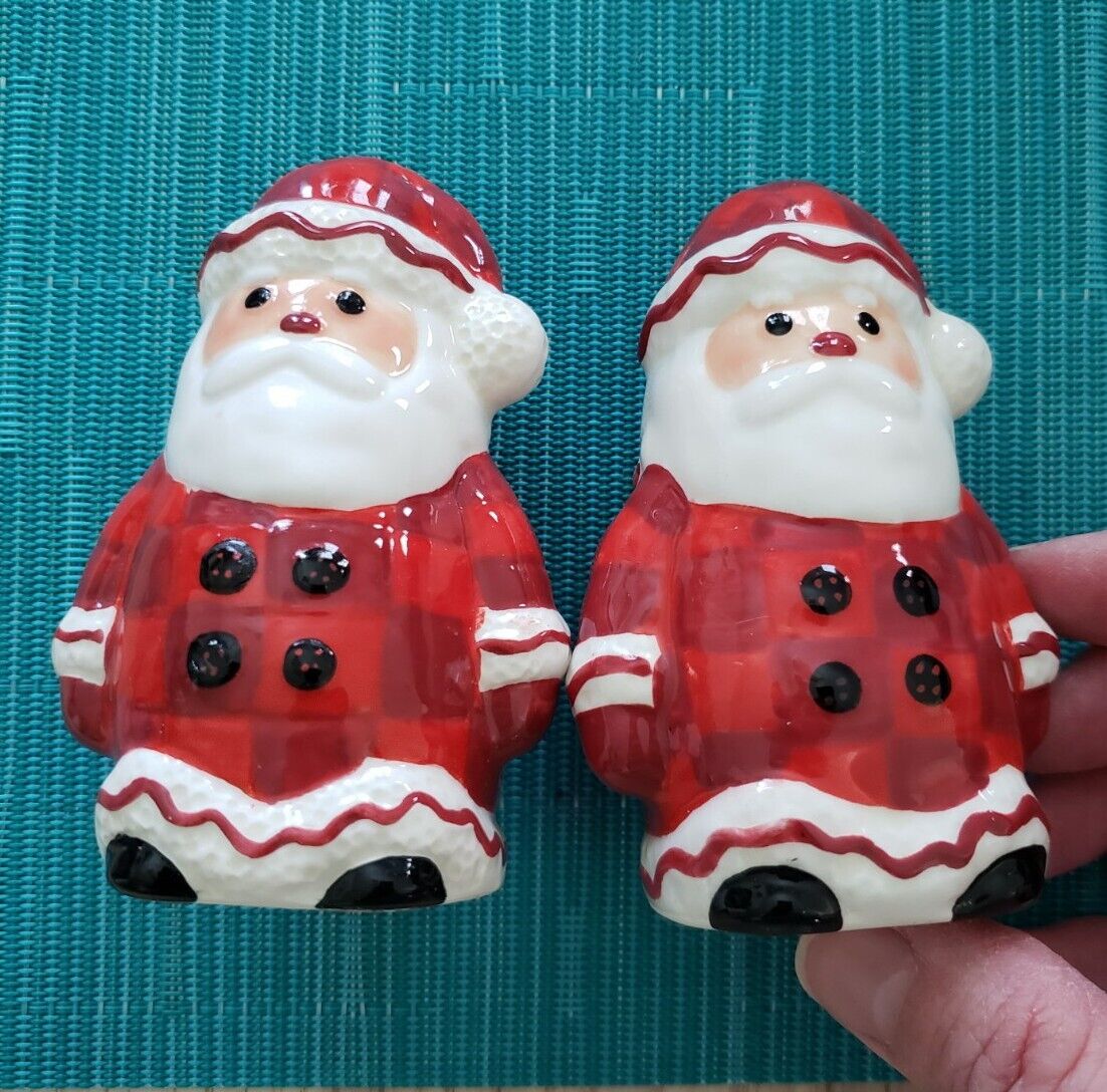 Christmas Santa Claus Ceramic Salt & Pepper Shaker Set