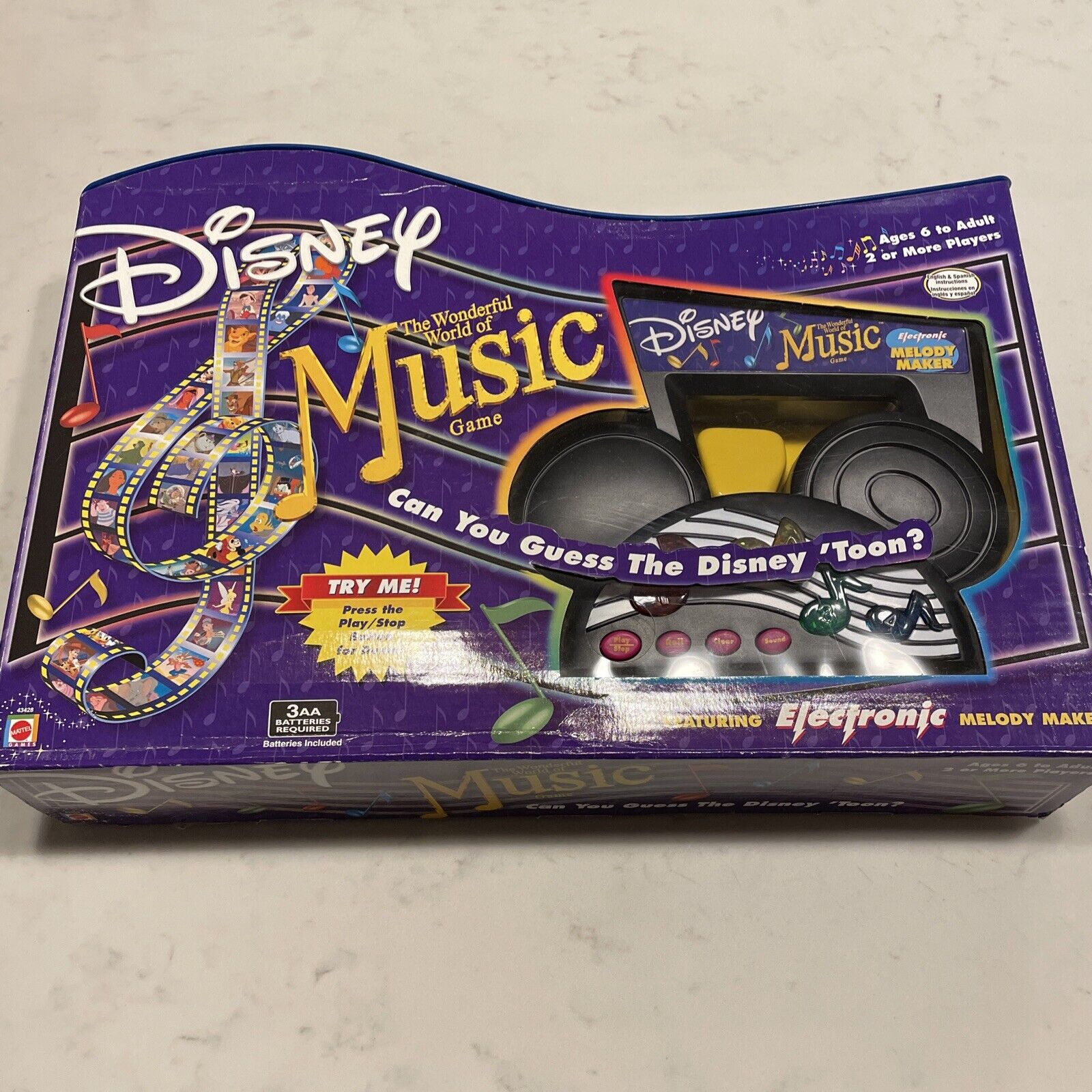 VTG 2002 Disney The Wonderful World Of Music Game Works Batteries Included