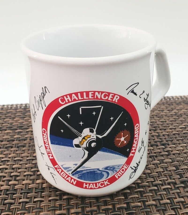Vintage NASA Space Shuttle Challenger Coffee Mug Cup 