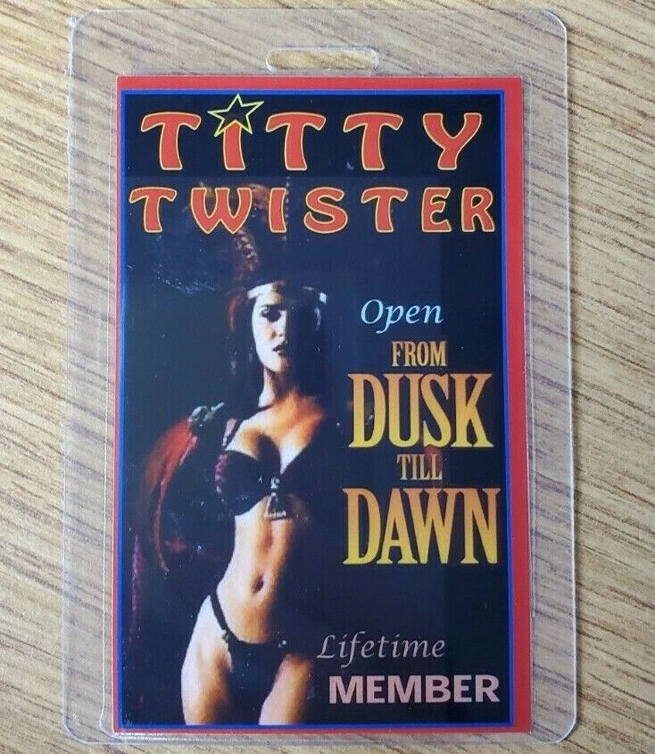 From Dusk Till Dawn ID Badge-Titty Twister Life Time Member Cosplay prop costume