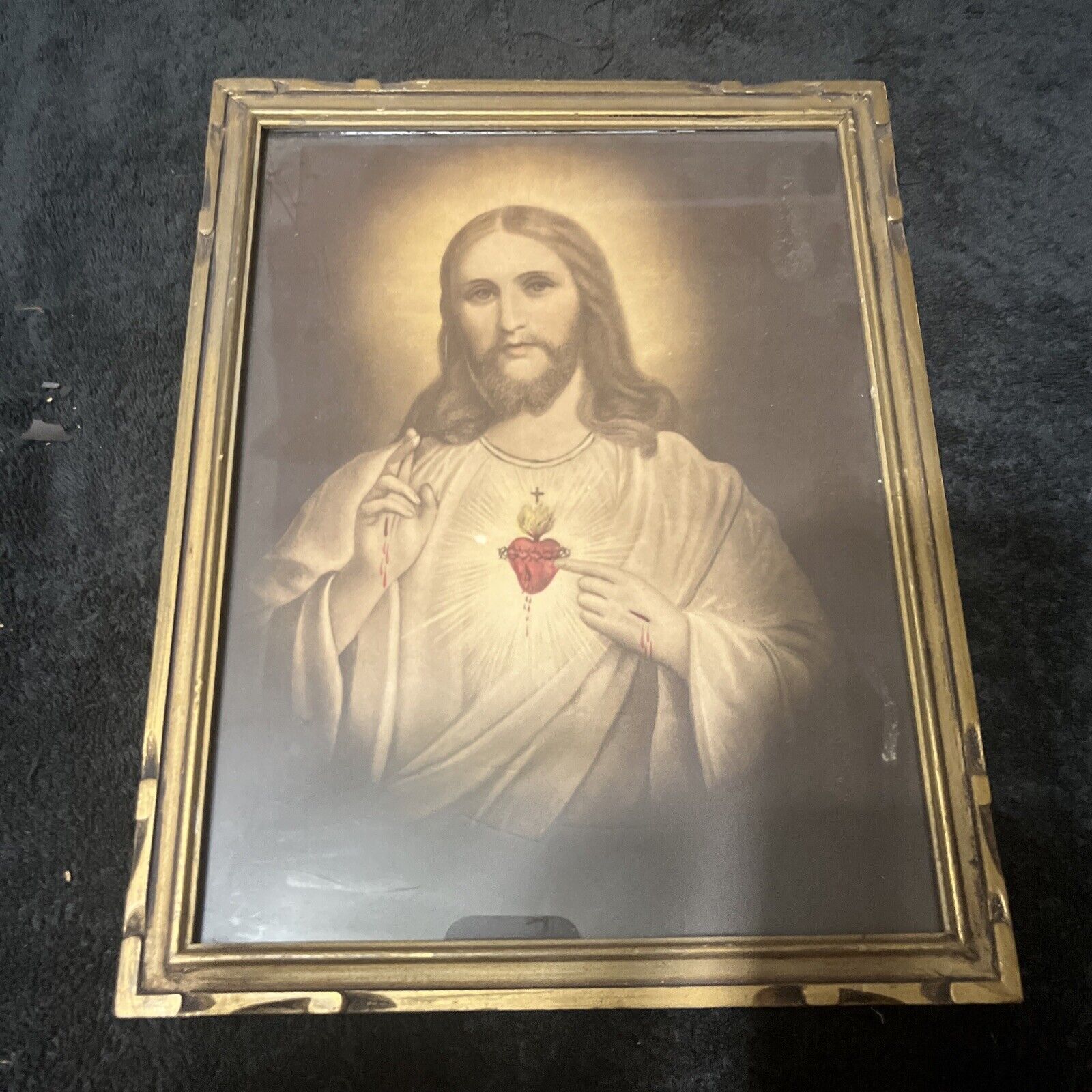 Jesus Sacred Heart Framed Wall Picture