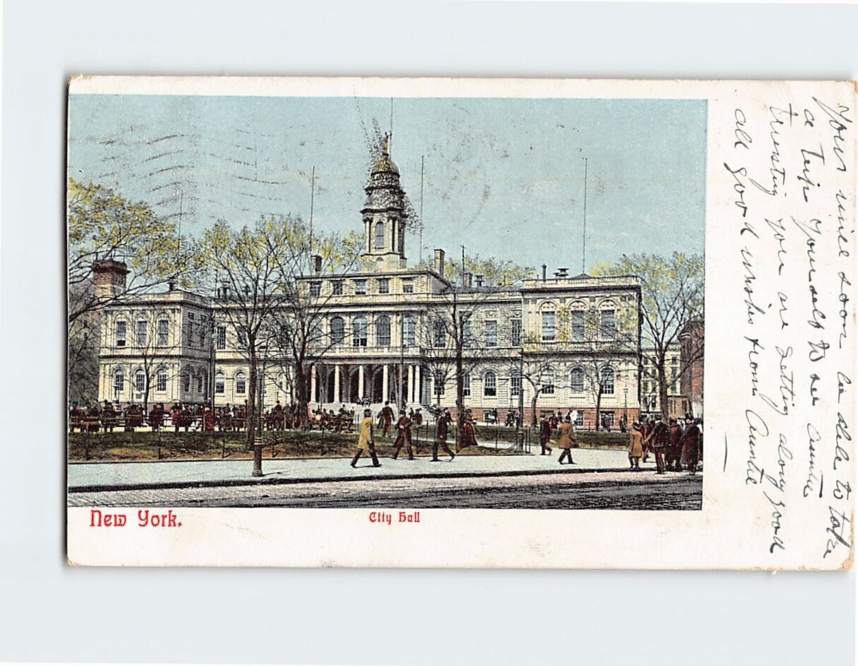 Postcard City Hall New York USA