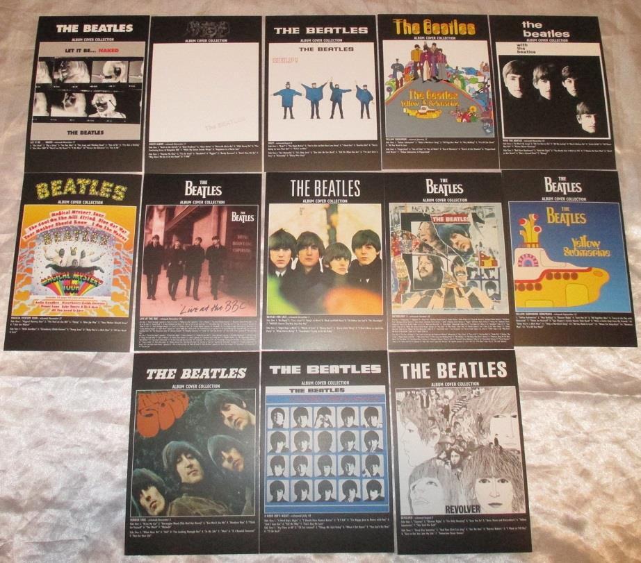 The Beatles Album Covers Postcard Lot of 13 Rock