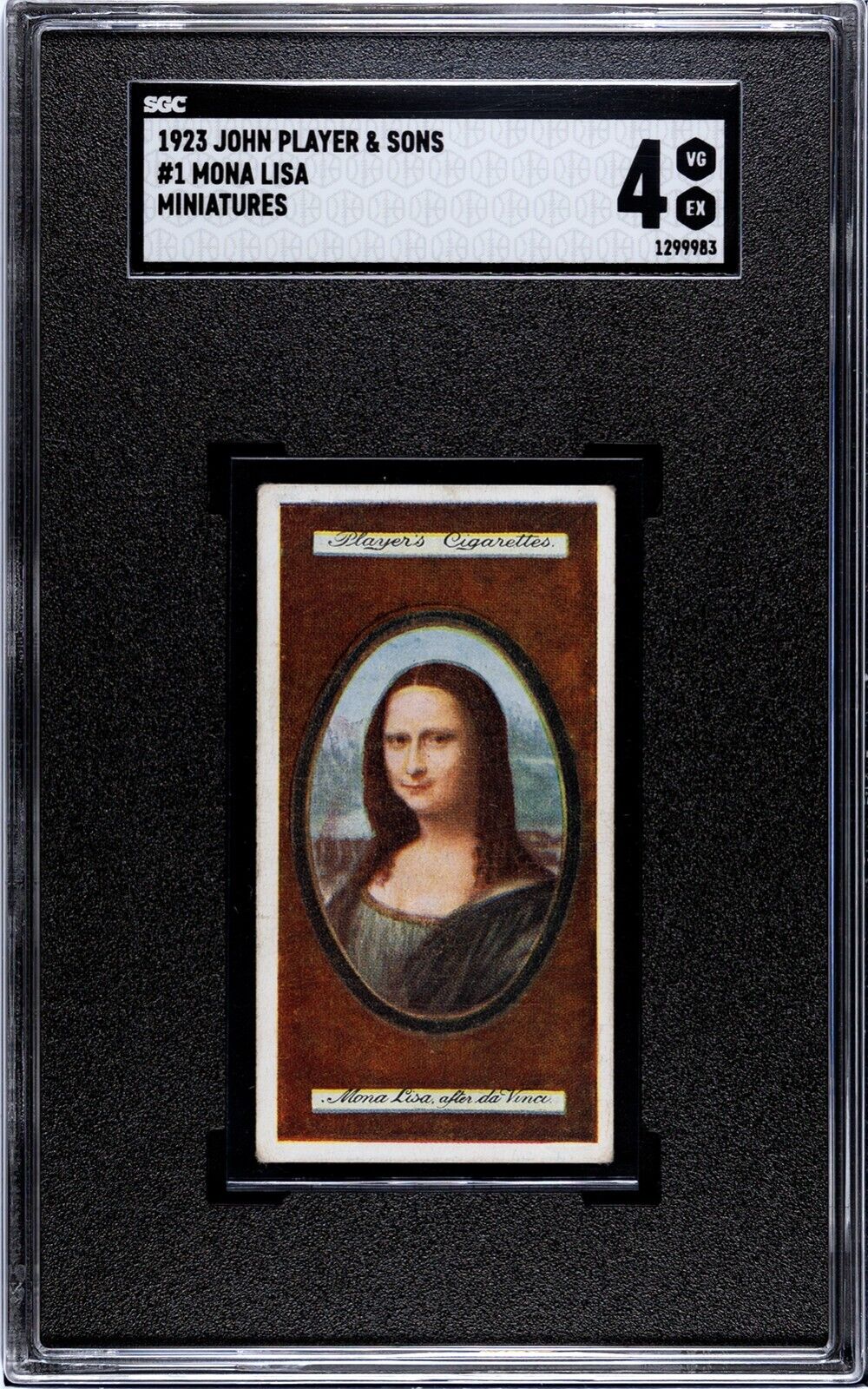 1923 John Playuer & Sons Mona Lisa Cigarette Card SGC 4