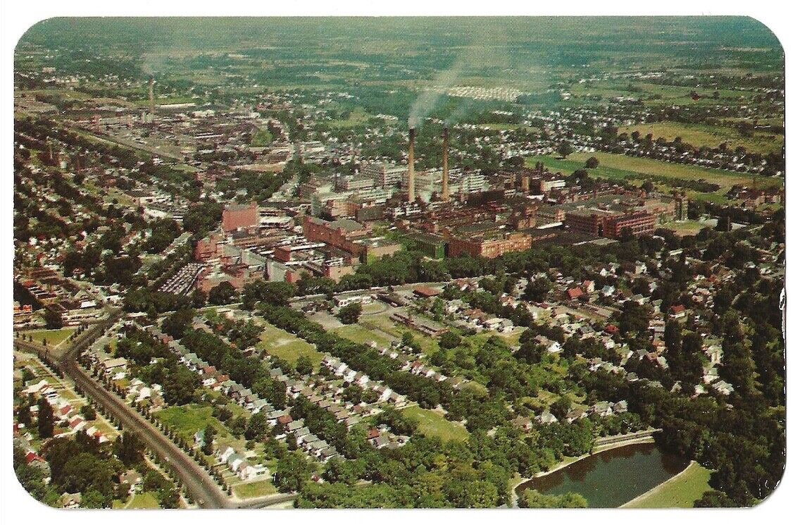 Rochester New York c1950 aerial Eastman Kodak Co. Manufacturing Plant, factory