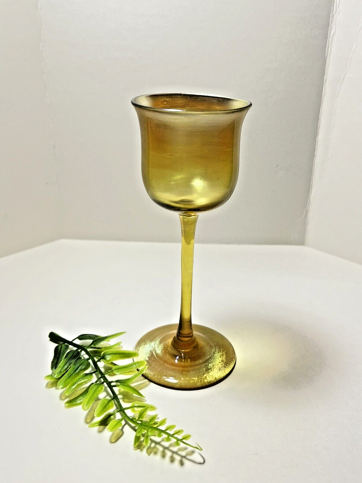 Tiffany & Co Favrile  Art Glass Signed Louis C. Tiffany Cordial 5.5