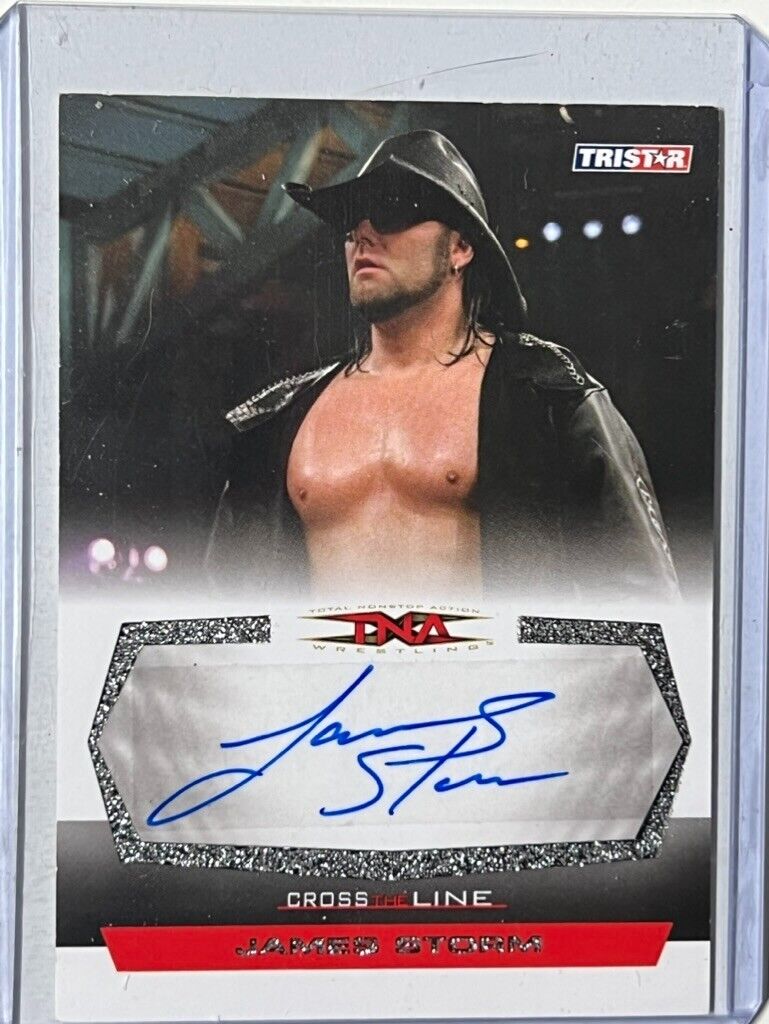 TNA James Storm 2008 Cross The Line SILVER Authentic Autograph Card
