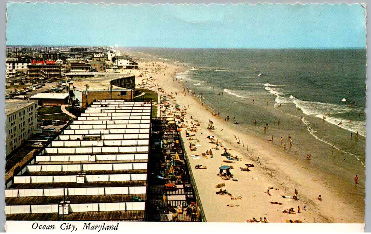 Ocean City, Maryland - Spend a day at the beach - 1960s  - Large Size