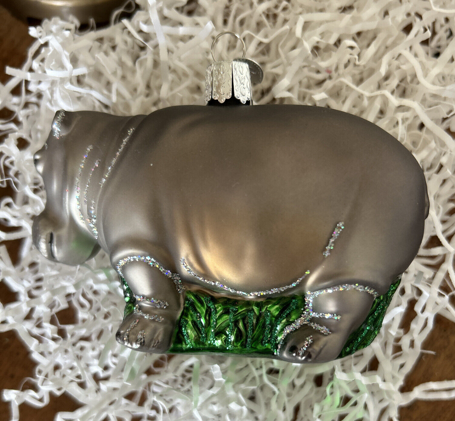 2014  3” Merck Family’s Old World Christmas Hippopotamus #12158
