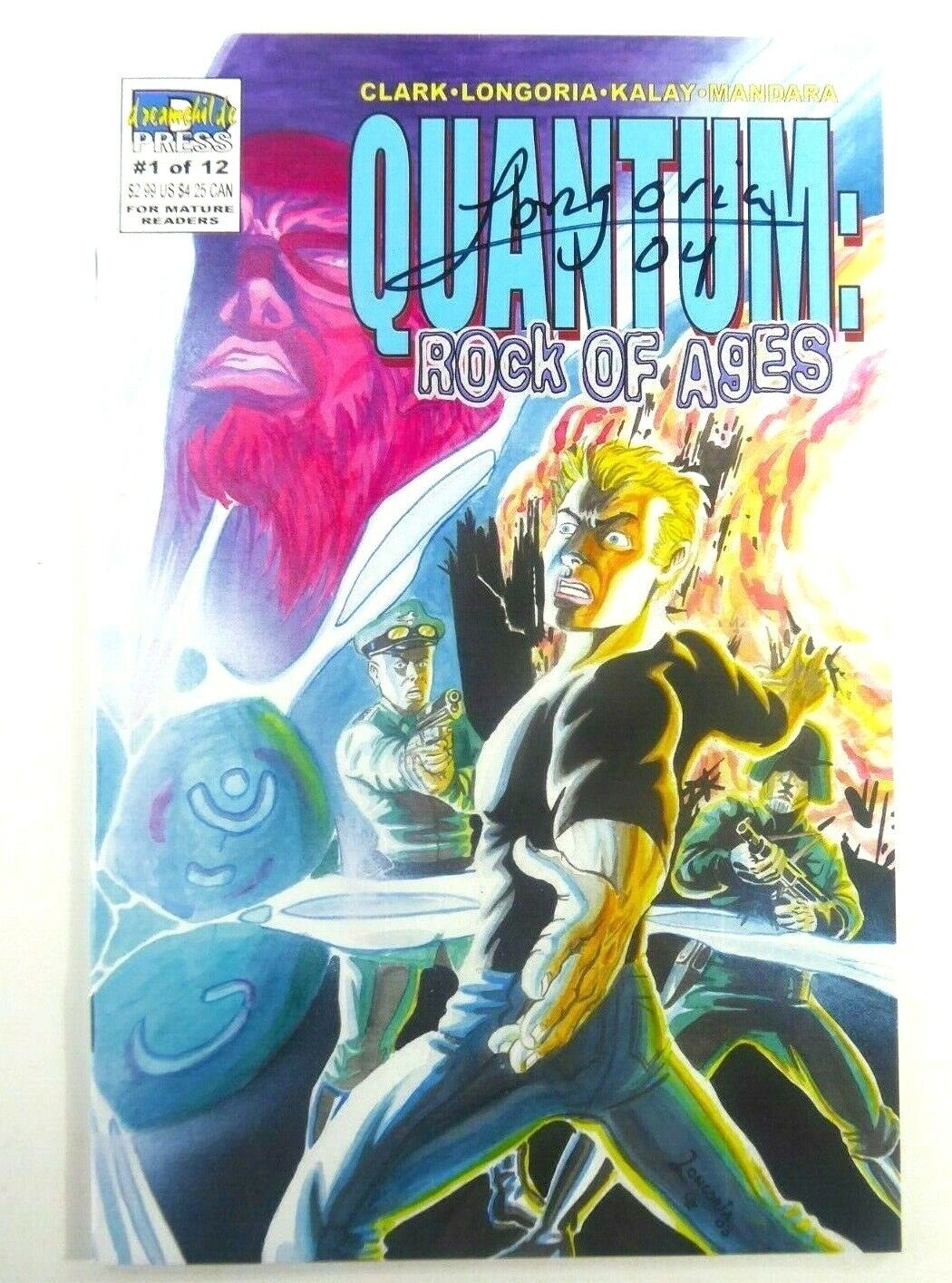 Dreamchilde QUANTUM: ROCK OF AGES (2003) #1 SIGNED by ARTIST Ozzy LONGORIA VF/NM