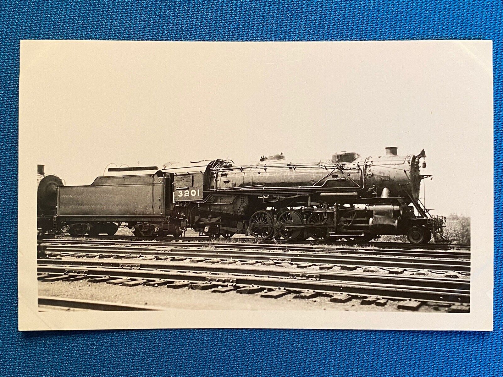 Great Northern Railway Train Engine Locomotive No. 3201 Antique Photo