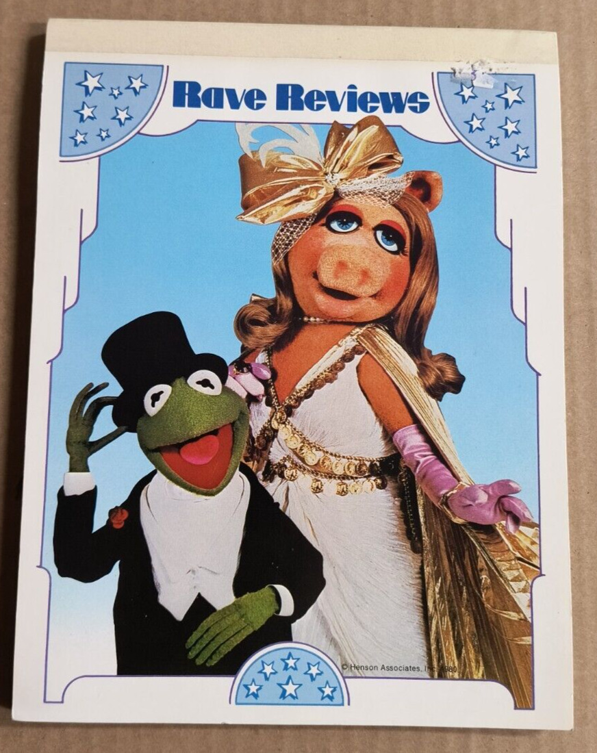 1980 Jim Henson\'s Muppets Miss Piggy Kermit The Frog Notepad-Whiting Stationery