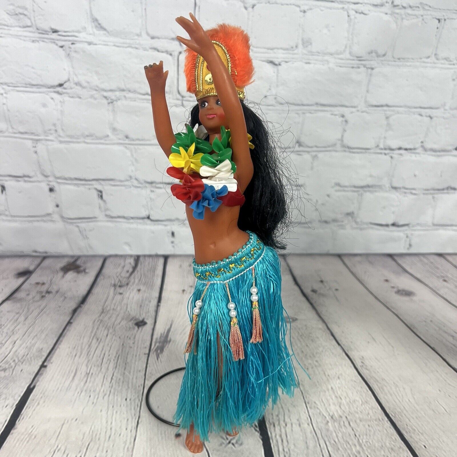 Vintage Pacific Island Hawaiian Hula Tiki Doll Polynesian Dancer 1960s Tahiti