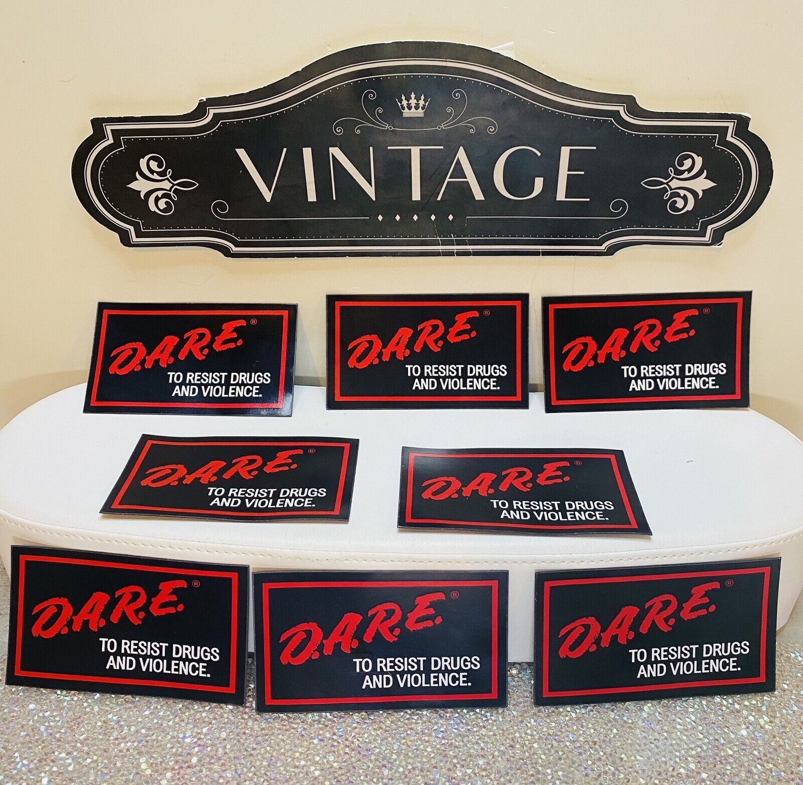 VINTAGE 1990’s Magnets D.A.R.E. TO RESIST DRUGS AND VIOLENCE Only  4 Left .