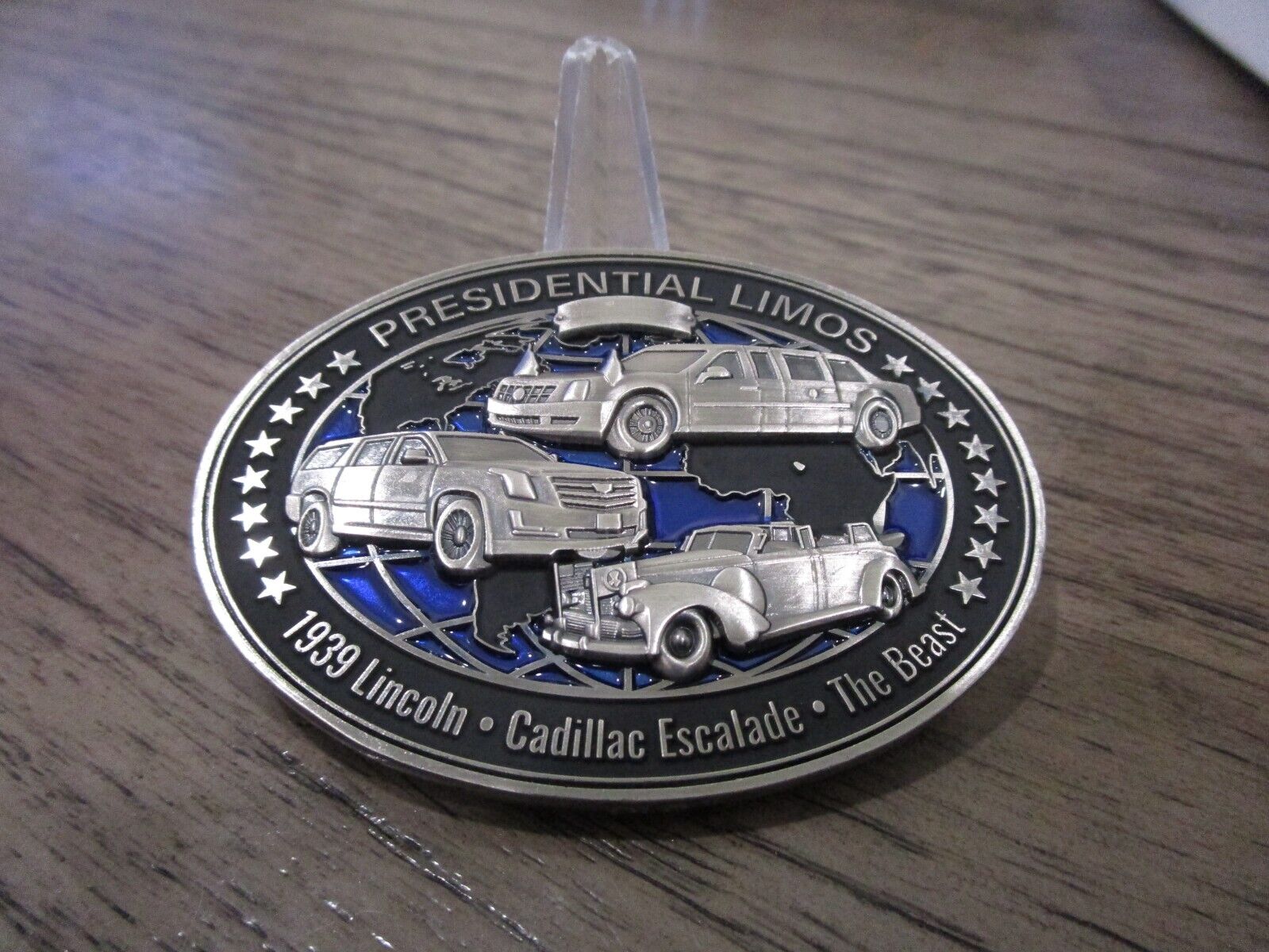 POTUS VPOTUS Presidential Limos The Beast 1939 Lincoln Cadillac Challenge Coin