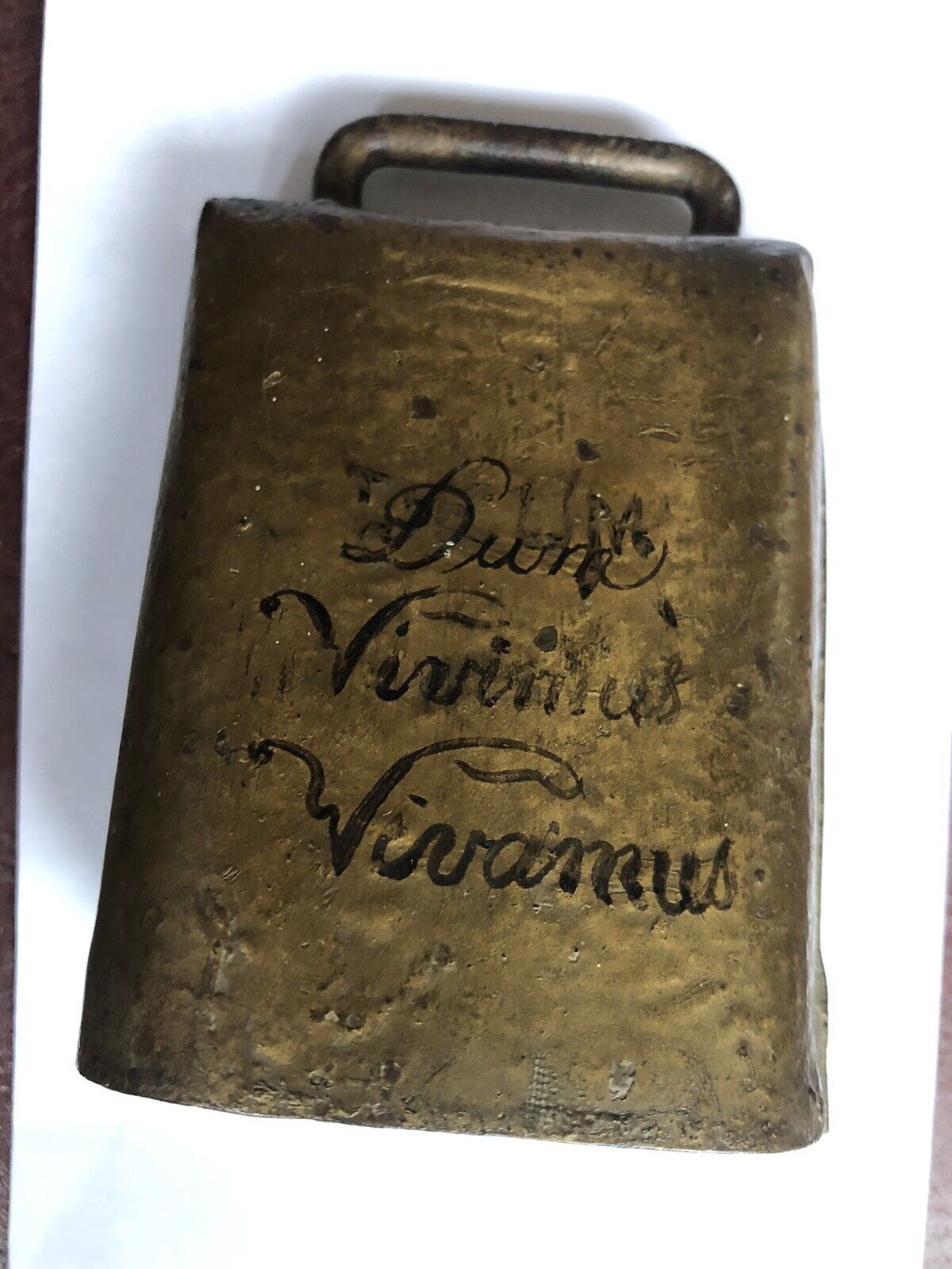 Antique French Bell Dum Vivamis Vivamus 