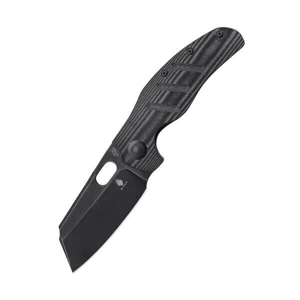 Kizer Sheepdog C01c(XL) Folding Knife Black Micarta Handle 154CM Plain V5488C5