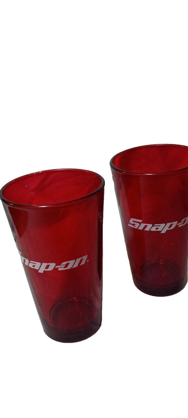 Snap On  Tools Red Vintage Pint Glasses Logo barware tool theme logo