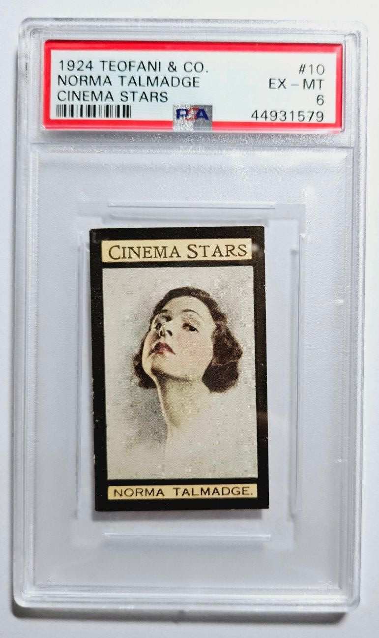 1924 TEOFANI CINEMA STARS #10 NORMA TALMADGE  PSA 6 EX-MT  POP 1 HIGHEST GRADED