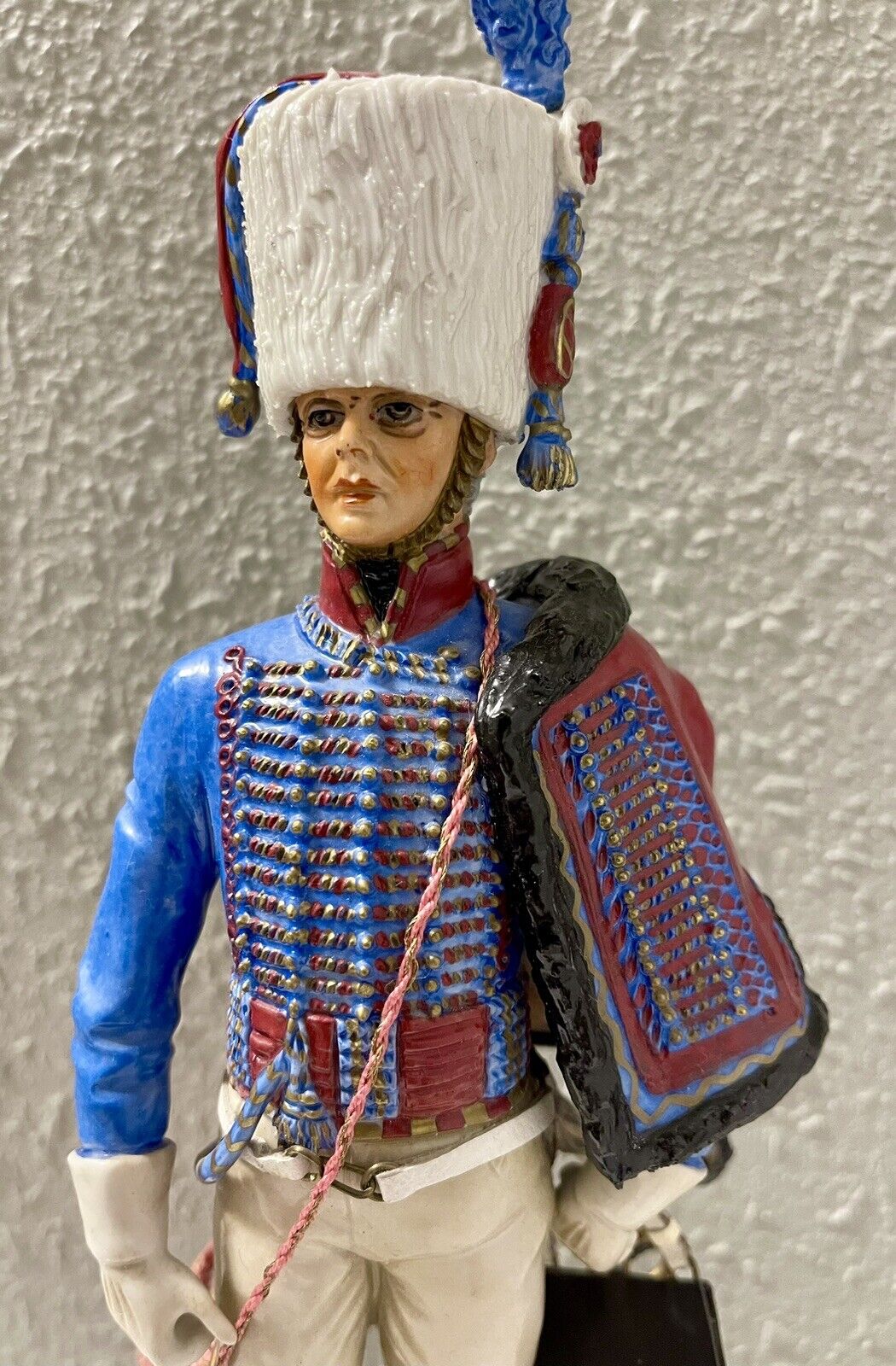 VAN GERDINGE Sitzendorf Porcelain Napoleonic Trumpet Hussards- Brigadier 1807