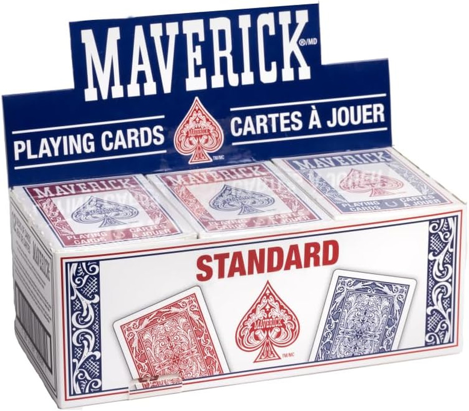Maverick Playing Cards Standard Index Pack of 12 Paper Classic Deck New