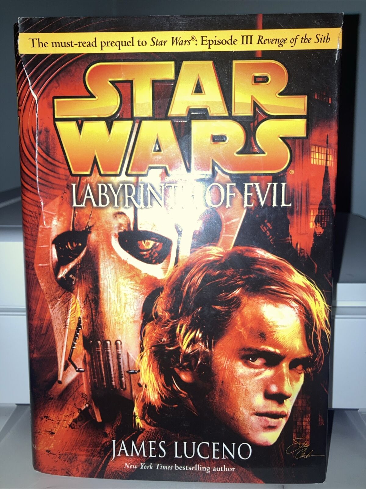 Star Wars Labyrinth Of Evil James Luceno 2005 Hardcover 1st Edition Torn Jacket