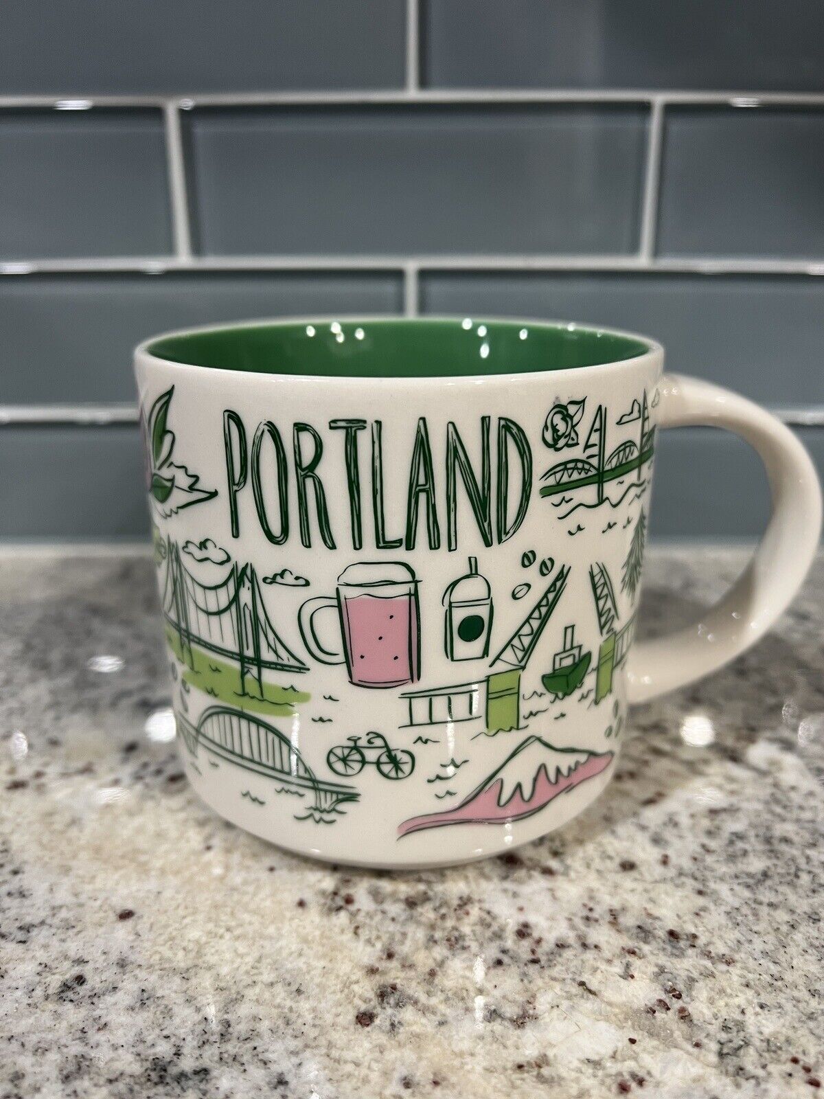 2018 Starbucks Been There Series Portland Ceramic 14oz Mug Cup