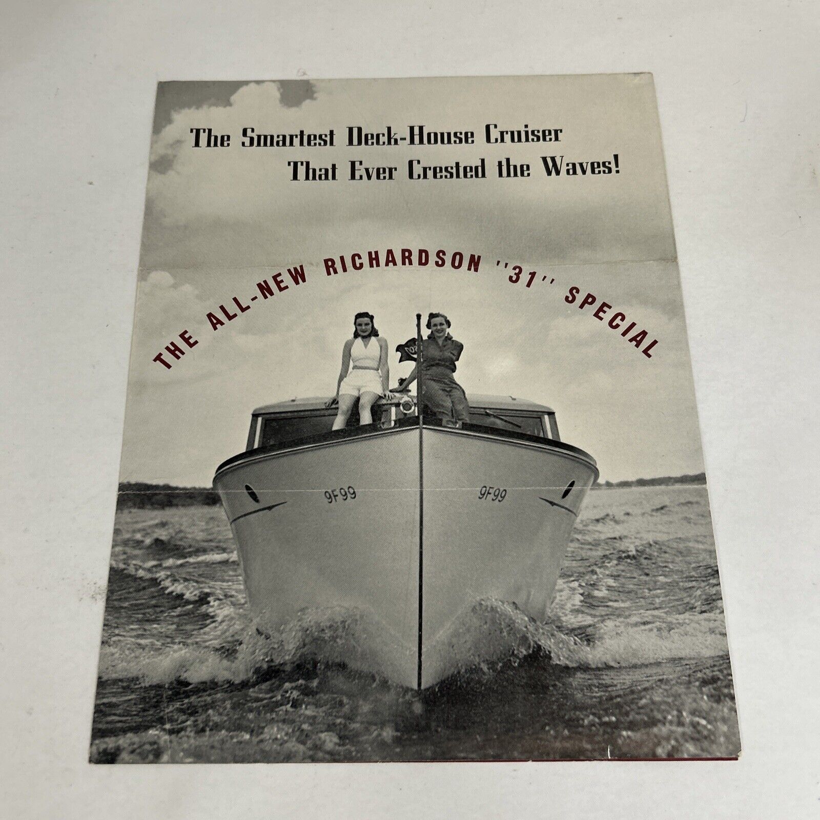 1941 RICHARDSON Orig. Boat Brochure Catalog “The All New Richardson 31 Special”