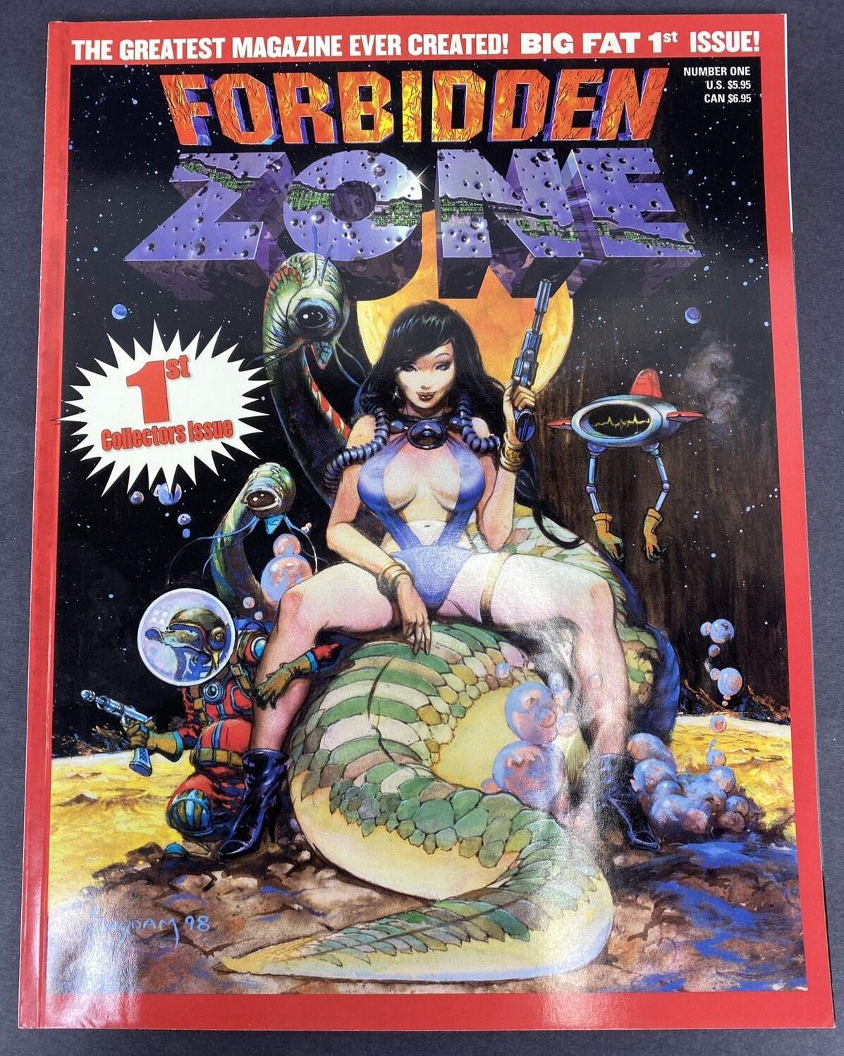 FORBIDDEN ZONE #1 (1999) Magazine - Suydam Corben - EXCELLENT CONDITION