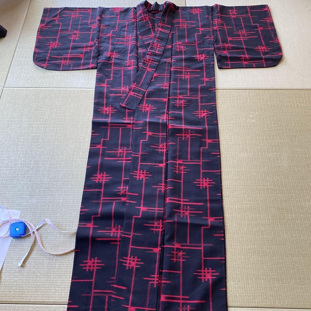Japanese Kimono Children\'S Antique Meisen Remake Handmade Material