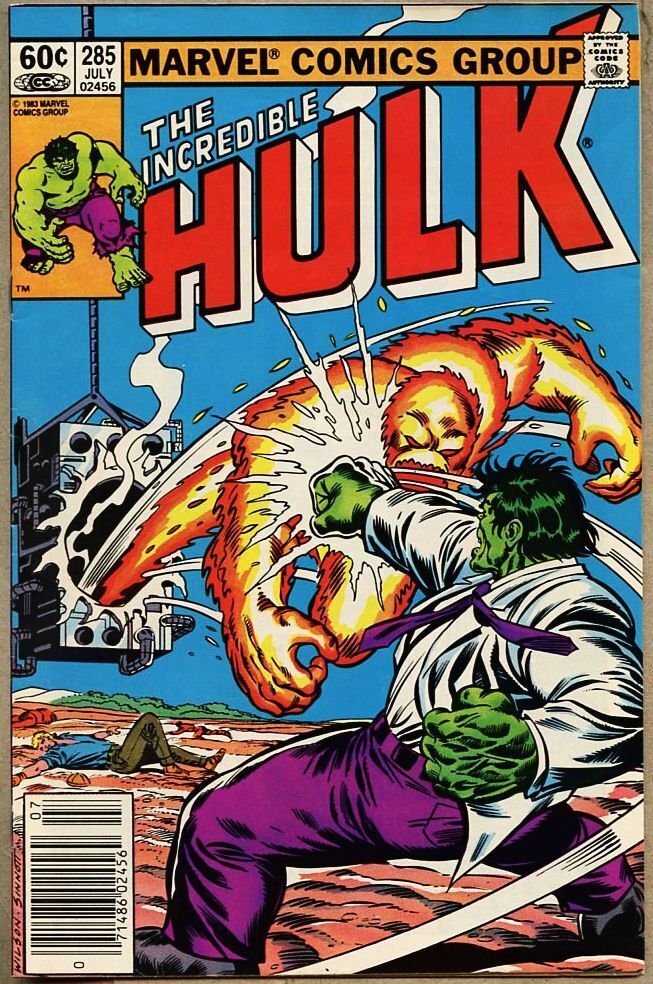 Incredible Hulk #285-1983 vf- 7.5 Zzzax Bill Mantlo Scott Lang Origin of Hulk